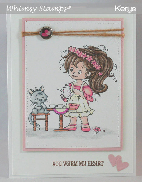 Daphne's Tea Party - Digital Stamp - Whimsy Stamps
