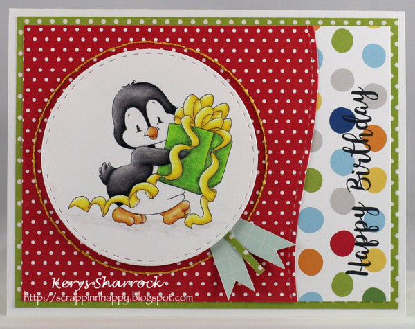 Penguin Prezzie - Digital Stamp - Whimsy Stamps