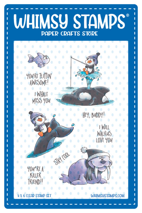 **NEW Killer Friend Clear Stamps - Whimsy Stamps
