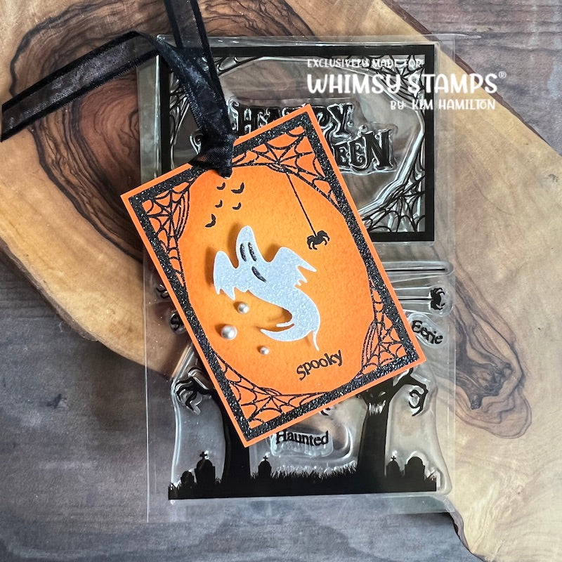 **NEW ATC Halloween Scene Clear Stamps - Whimsy Stamps