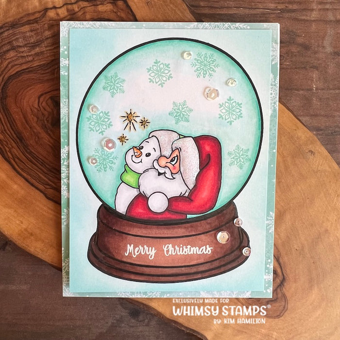 **NEW Holiday Snowglobe Clear Stamps - Whimsy Stamps