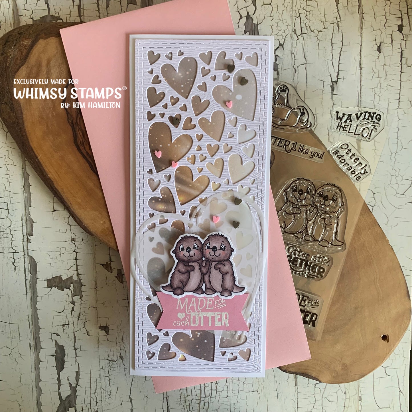 **NEW Otter Variety 2 Clear Stamps - Whimsy Stamps