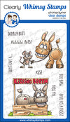 **NEW Kiss My Donkey Clear Stamps - Whimsy Stamps