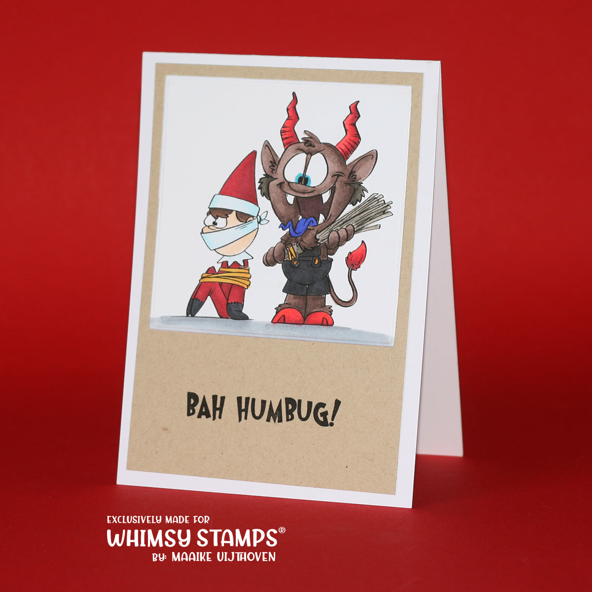 Grumpy Holidays Clear Stamps - Whimsy Stamps