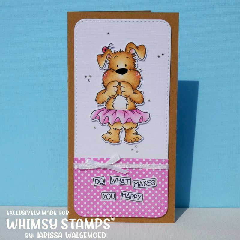 Bashful Ballerina - Digital Stamp - Whimsy Stamps