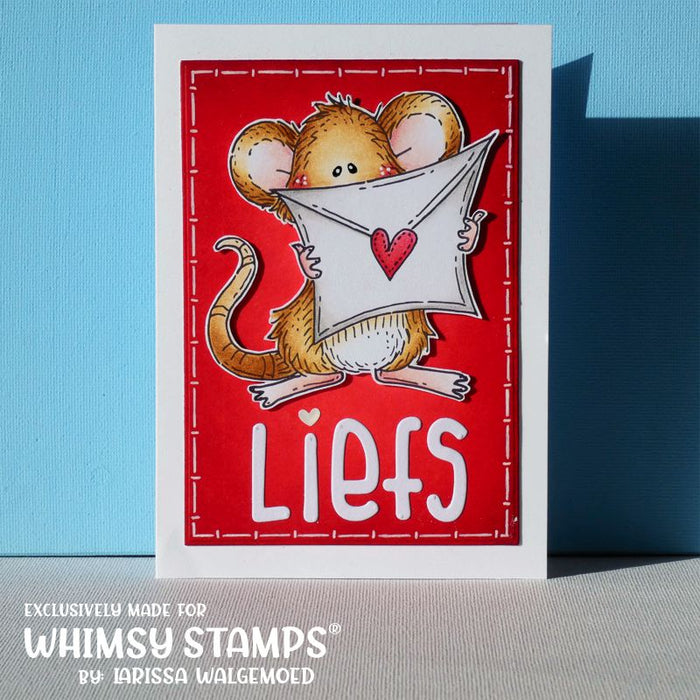 Love Letter Mouse - Digital Stamp - Whimsy Stamps