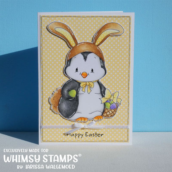 Penguin Easter Bunny - Digital Stamp - Whimsy Stamps