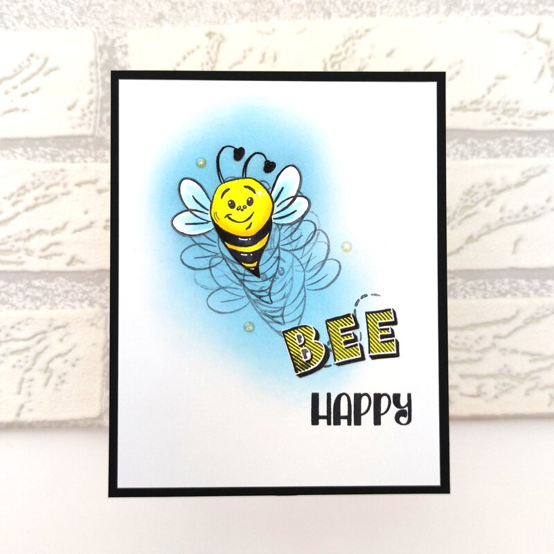 Hap-Bee Birthday Clear Stamps - Whimsy Stamps