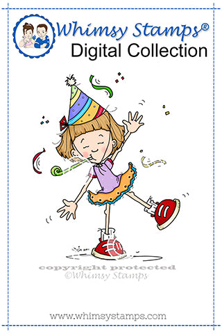 Let's Party - Digital Stamp - Whimsy Stamps