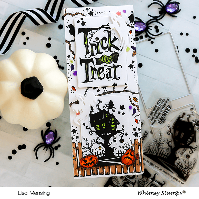 Trick or Treat House Clear Stamps - Whimsy Stamps