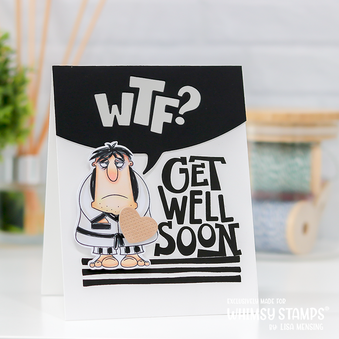 **NEW BooBoo Manflu Clear Stamps - Whimsy Stamps