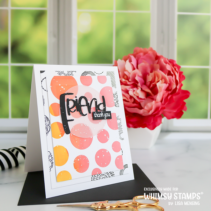 Best Friend Word Die Set - Whimsy Stamps