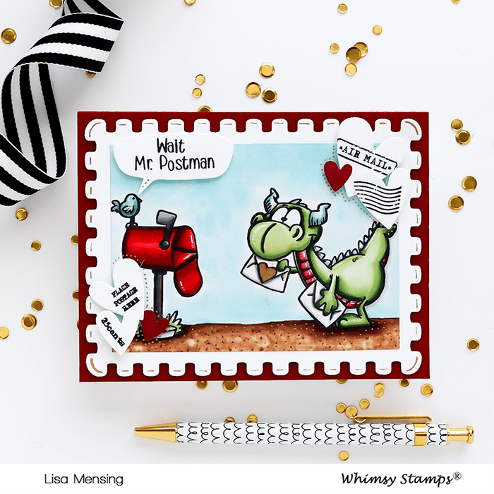 Dudley's Mailed with Love Clear Stamps - Whimsy Stamps