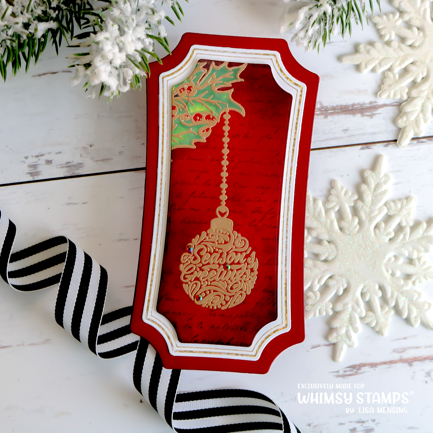 **NEW Elegant Ornaments 2 Clear Stamps - Whimsy Stamps