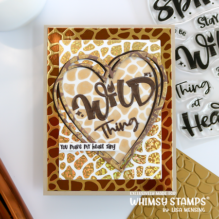 **NEW Giraffe Hot Foil Plate - Whimsy Stamps