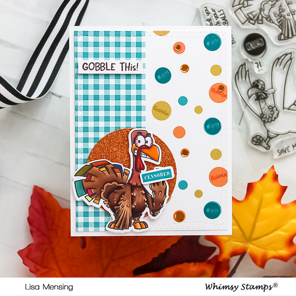 Gobble This! Clear Stamps - Whimsy Stamps
