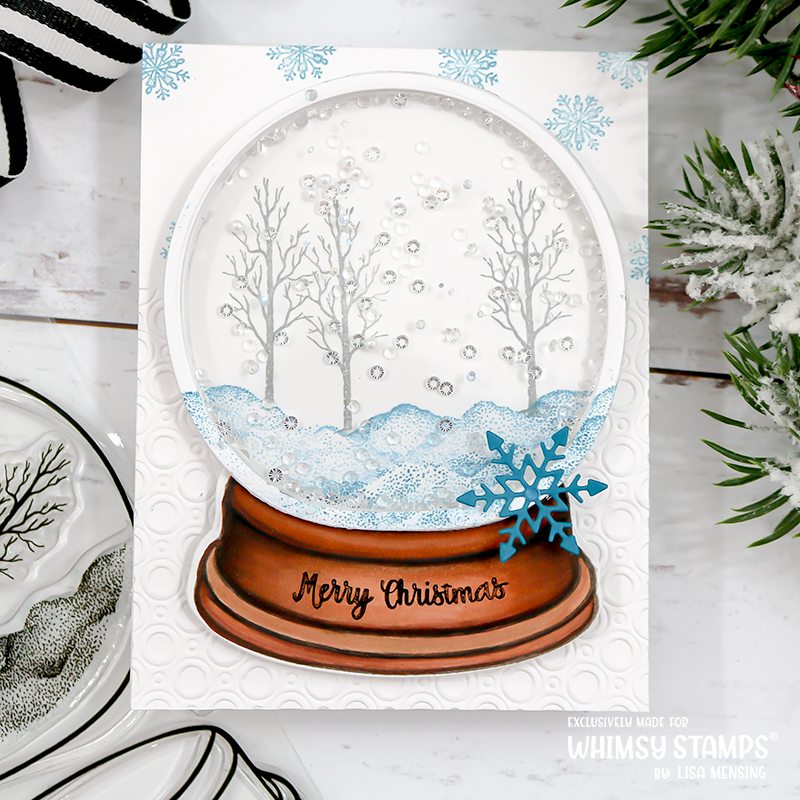 **NEW Holiday Snowglobe Clear Stamps - Whimsy Stamps