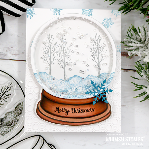 **NEW Holiday Snowglobe Outlines Die Set - Whimsy Stamps