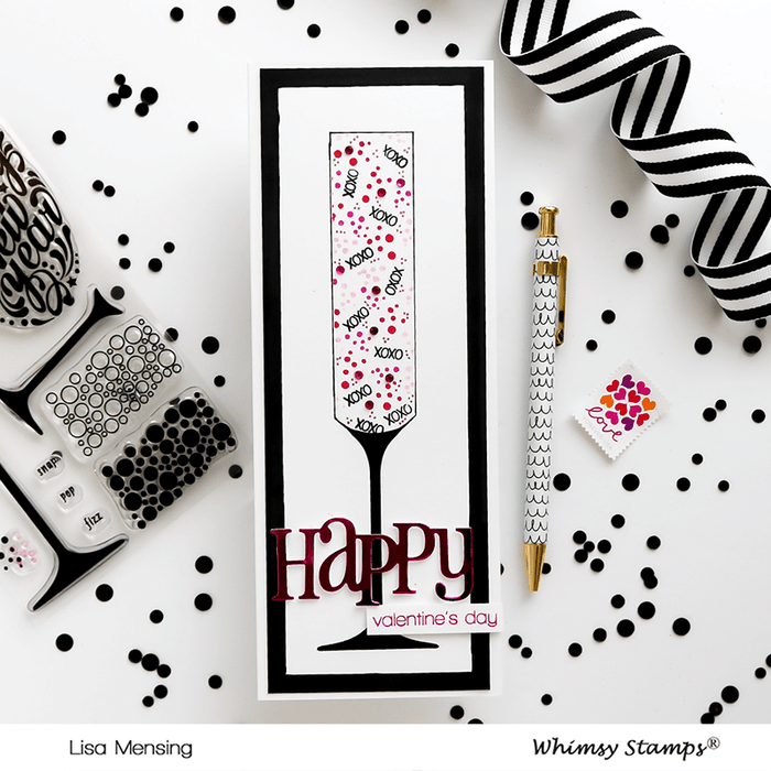 Happy New Year Clear Stamps - Whimsy Stamps