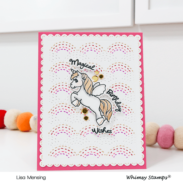 Quilted Rainbow Inlaid Die - Whimsy Stamps