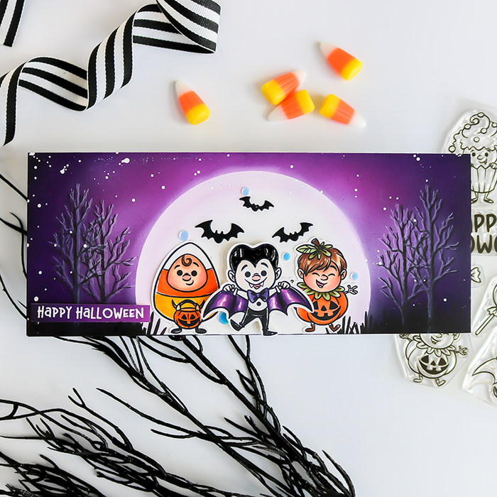 **NEW Trick or Treat Kids Clear Stamps - Whimsy Stamps