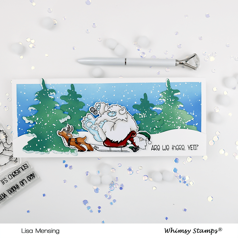 Yeti for Christmas Clear Stamps - Whimsy Stamps