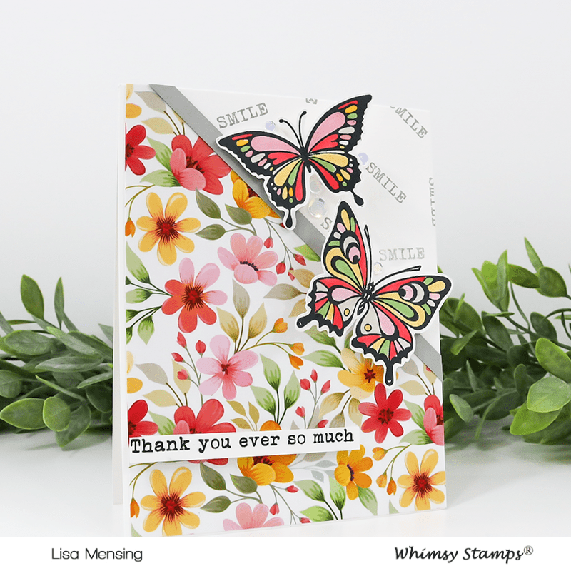 Butterflies Clear Stamps - Whimsy Stamps