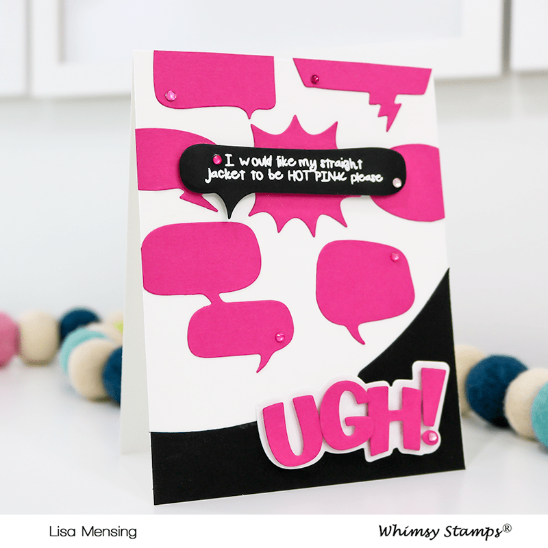 UGH! Word and Shadow Die Set - Whimsy Stamps