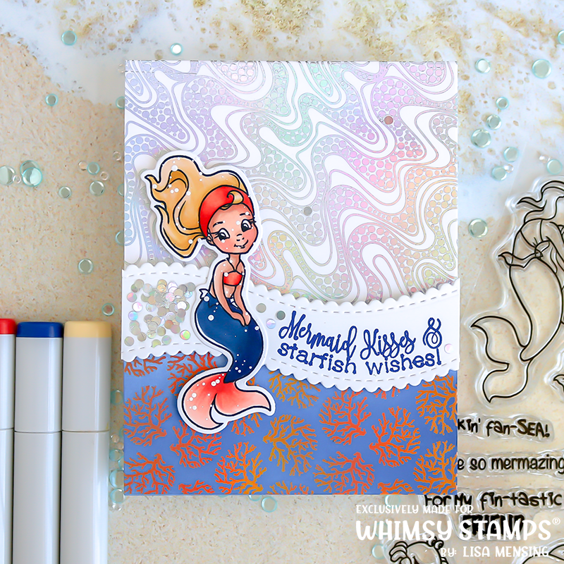 **NEW Mermaid Moments Sentiments Clear Stamps - Whimsy Stamps