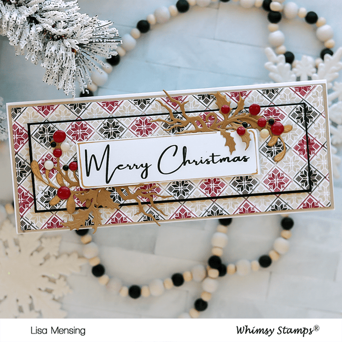Sentiment Assortment - Merry Christmas Clear Stamps - Whimsy Stamps