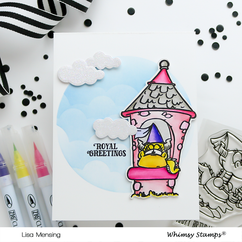 **NEW Princess Dragons Clear Stamps - Whimsy Stamps