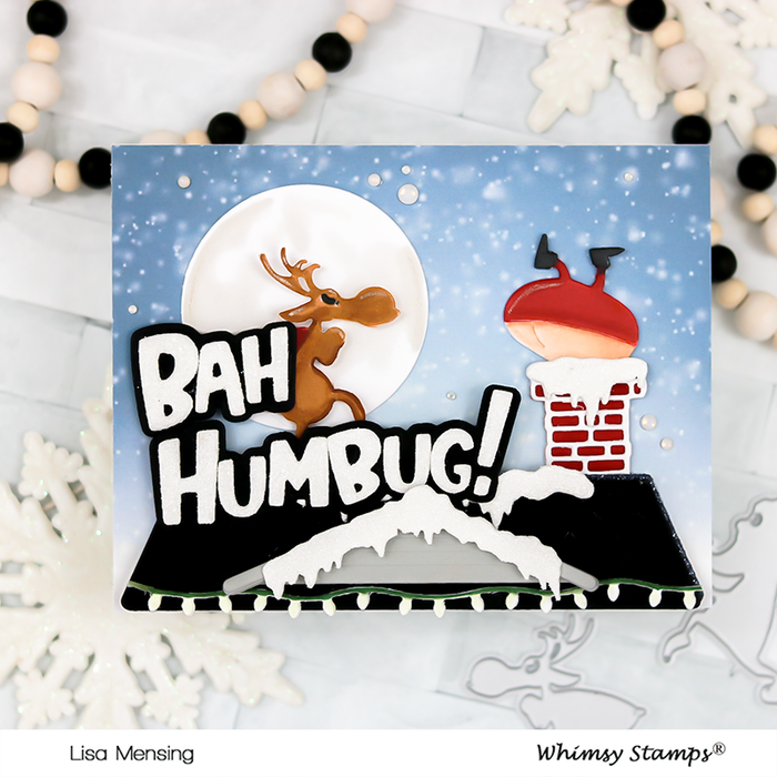 *NEW Santa Sneaking Die Set - Whimsy Stamps