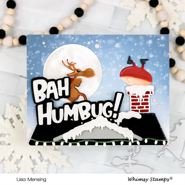 *NEW Santa Sneaking Die Set - Whimsy Stamps
