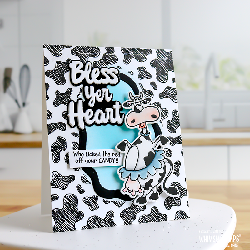 **NEW Southern Cow Bell Clear Stamps - Whimsy Stamps