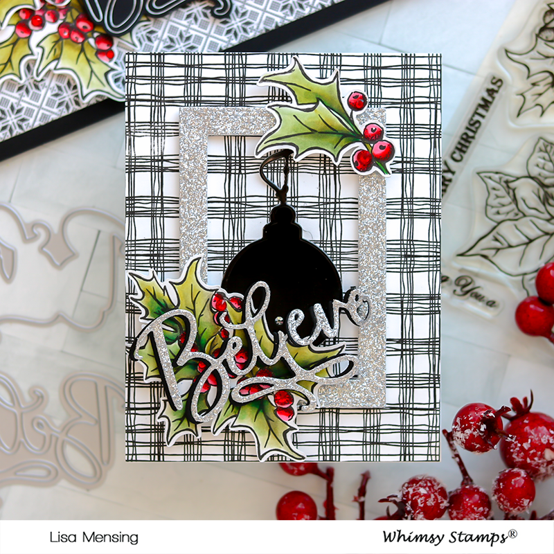 *NEW Believe Word and Shadow Die Set - Whimsy Stamps