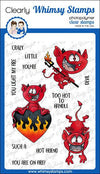 **NEW Little Devils Clear Stamps - Whimsy Stamps