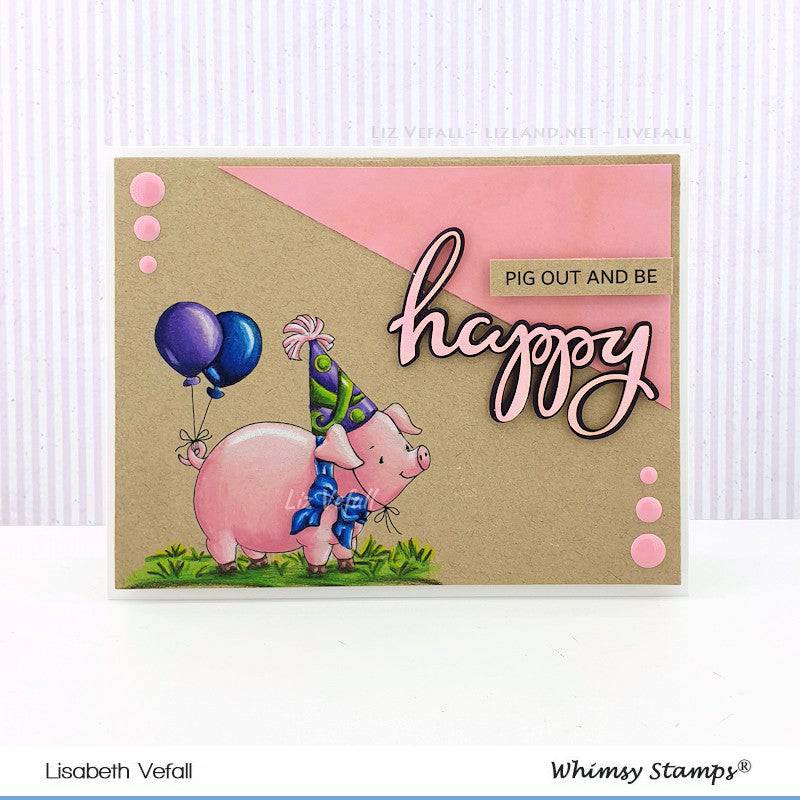 Party Pig - Digital Stamp - Whimsy Stamps