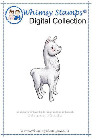 Llama - Digital Stamp - Whimsy Stamps