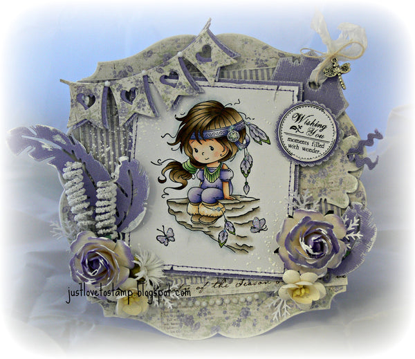 Wyanet (Beautiful) - Digital Stamp - Whimsy Stamps