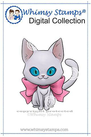 Loveable Kitten - Digital Stamp - Whimsy Stamps