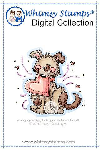 Lovey Pup - Digital Stamp - Whimsy Stamps