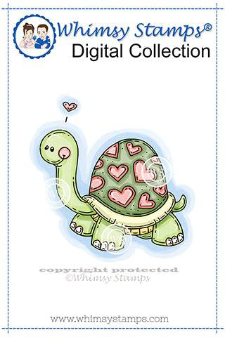 Lovin' Turtle - Digital Stamp - Whimsy Stamps