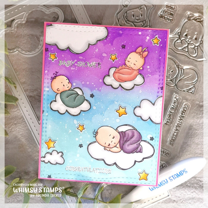 Babies from Above Clear Stamps - Whimsy Stamps