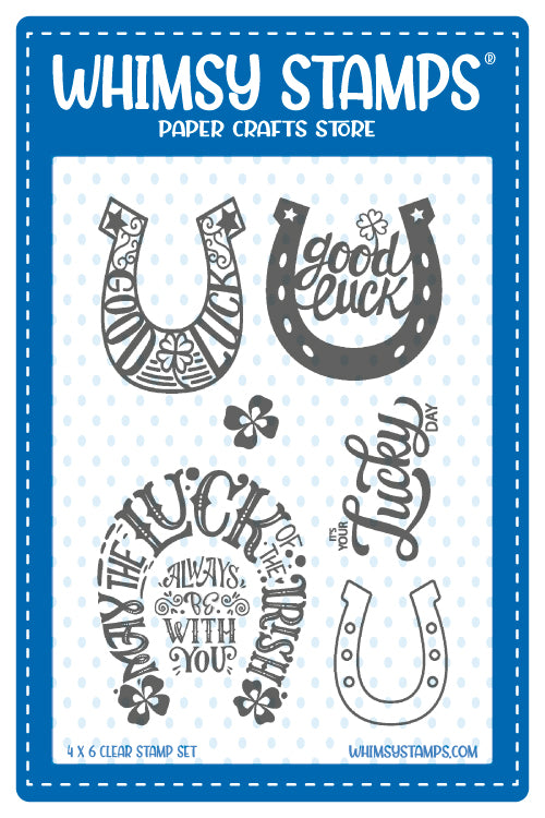 **NEW Lucky Horseshoes Clear Stamps - Whimsy Stamps