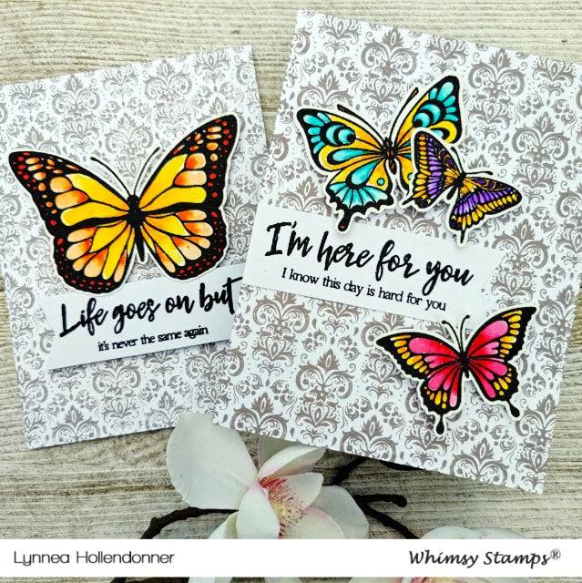 Butterflies Clear Stamps - Whimsy Stamps