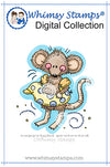 Swim Time Mouse - Digital Stamp - Whimsy Stamps