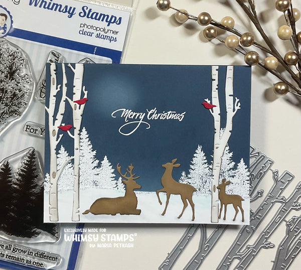 Seasonal Trees Clear Stamps - Whimsy Stamps