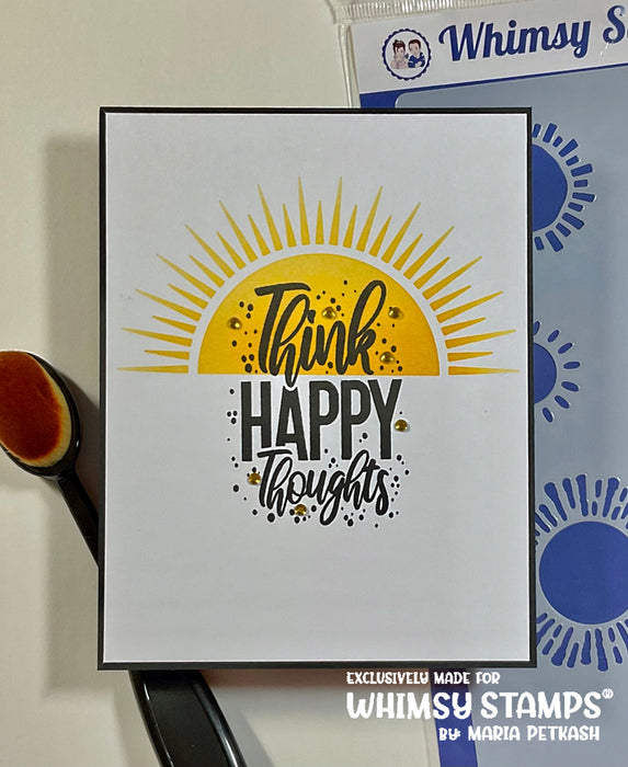It's Sunny - 6x9 Stencil - Whimsy Stamps