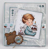 Birthday Baby Boy - Digital Stamp - Whimsy Stamps