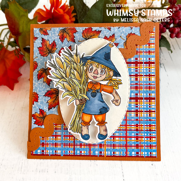 Hay Scarecrow - Digital Stamp - Whimsy Stamps